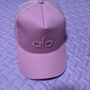 ALO Yoga Pink Cap with Logo